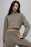 Cropped Serenity Coverup - Light Cocoa — photo 2