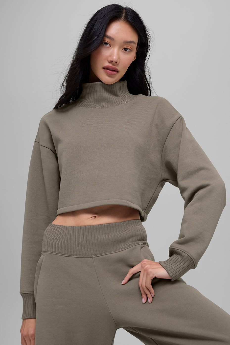 Cropped Serenity Coverup - Light Cocoa — photo 2