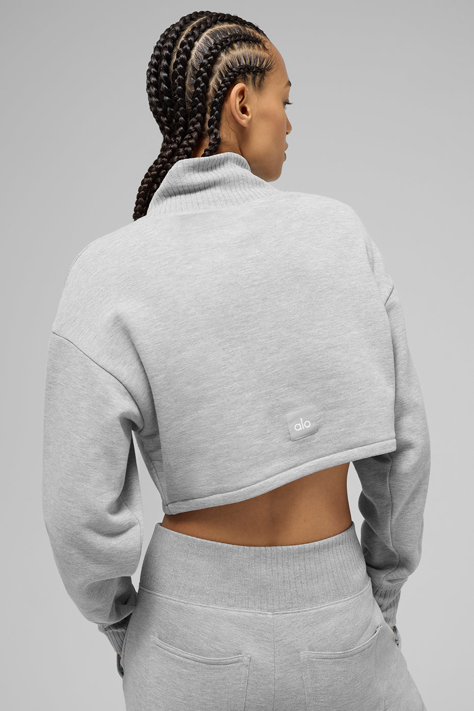 Cropped Serenity Coverup - Athletic Heather Grey — photo 4