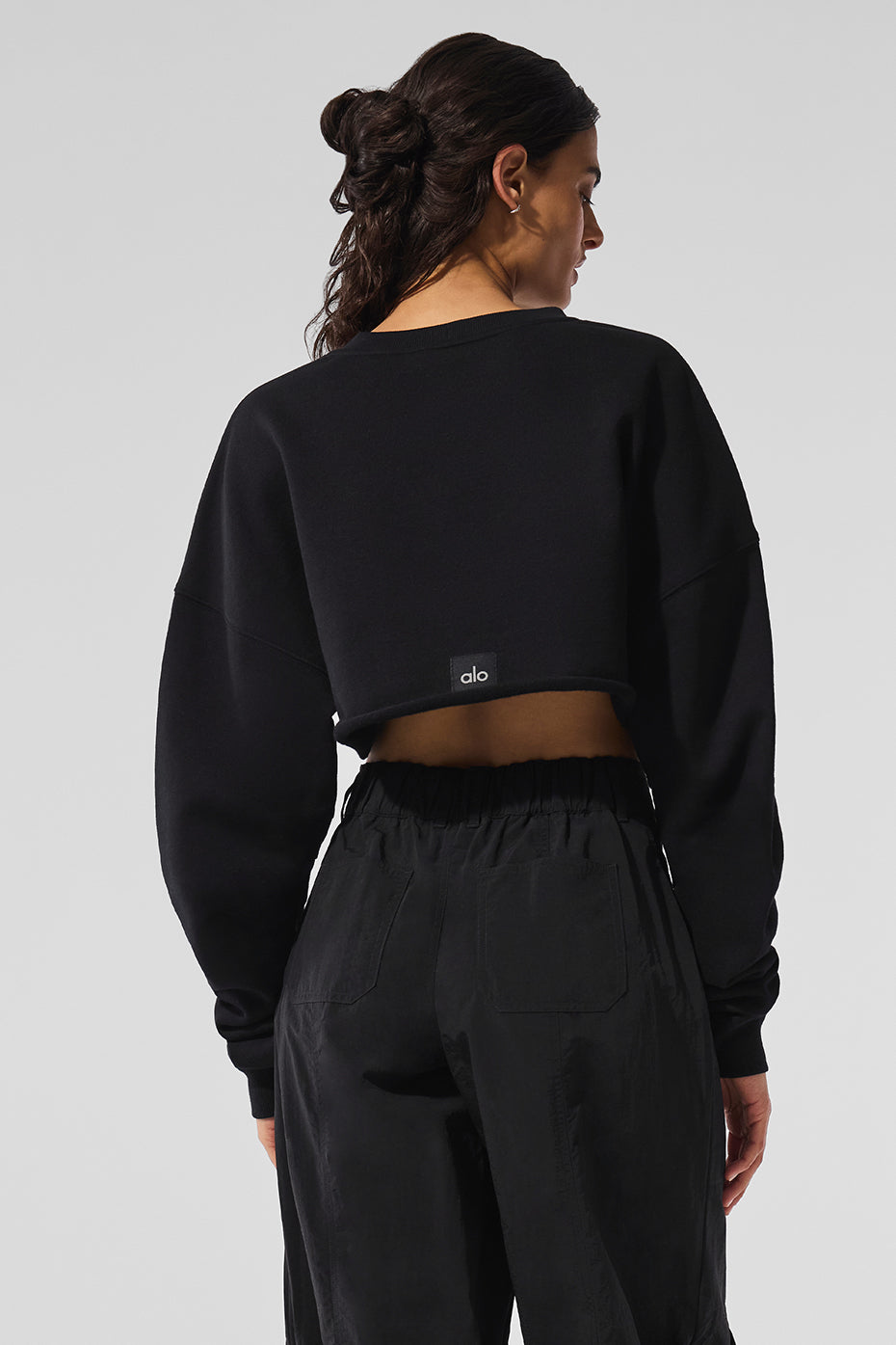 Extreme Cropped Pullover - Black — photo 2