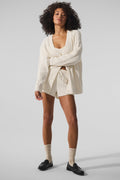 Cable Knit Winter Bliss Cardigan - Ivory — photo 4