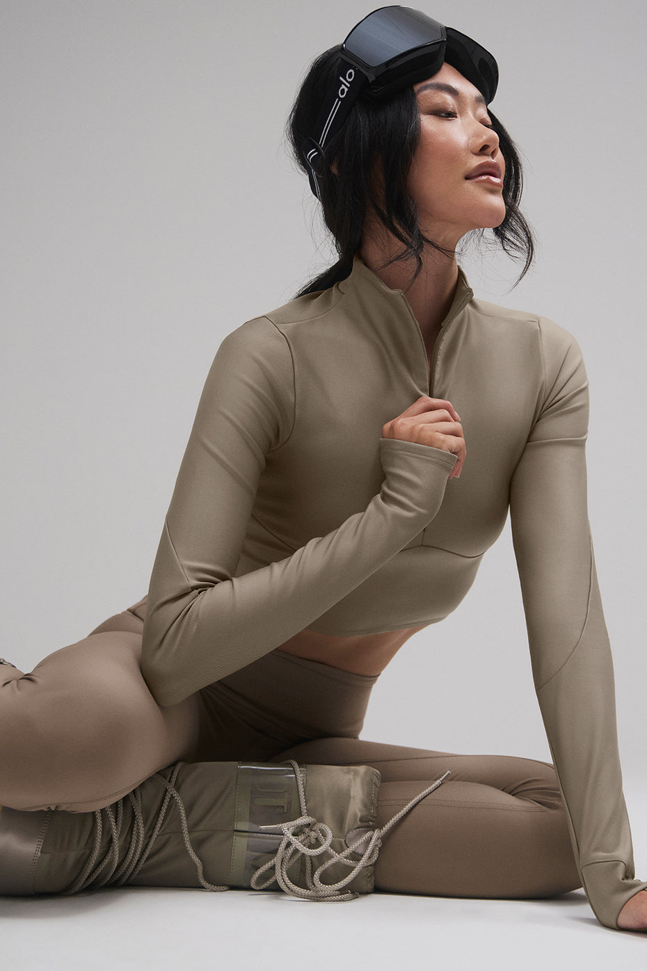 Airlift Winter Warm Ski Time Long Sleeve - Light Cocoa — photo 4