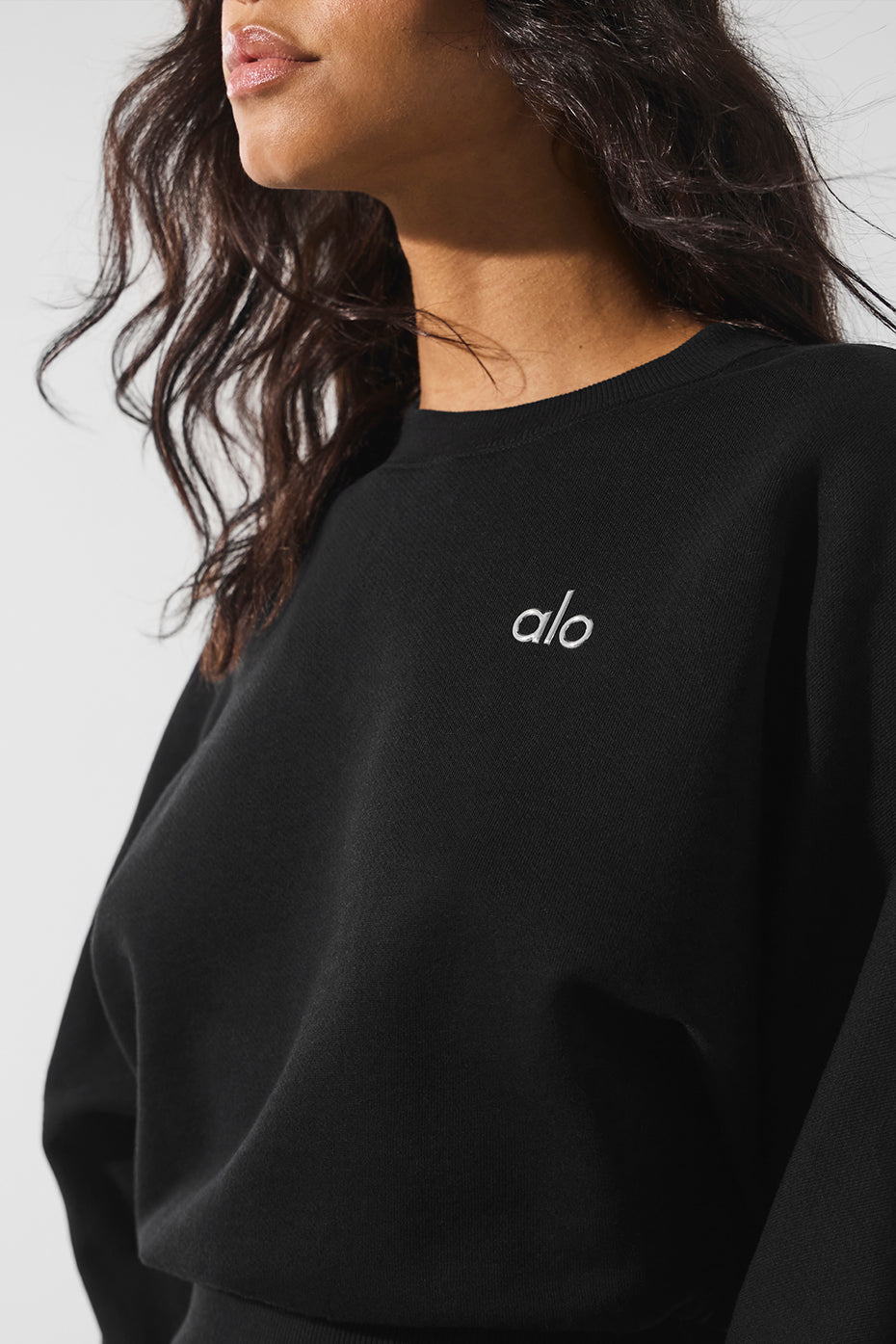 Cropped Accolade Crewneck - Black — photo 4