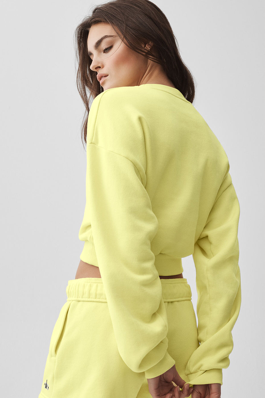 Cropped Accolade Crewneck - Sunshine — photo 2