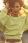 Cropped Accolade Crewneck - Sunshine — photo 1