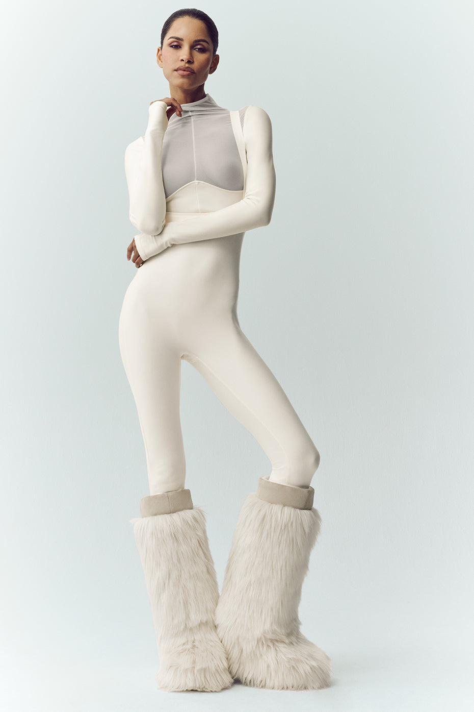Airlift Winter Warm Mesh Ski Time Long Sleeve - Ivory — photo 4