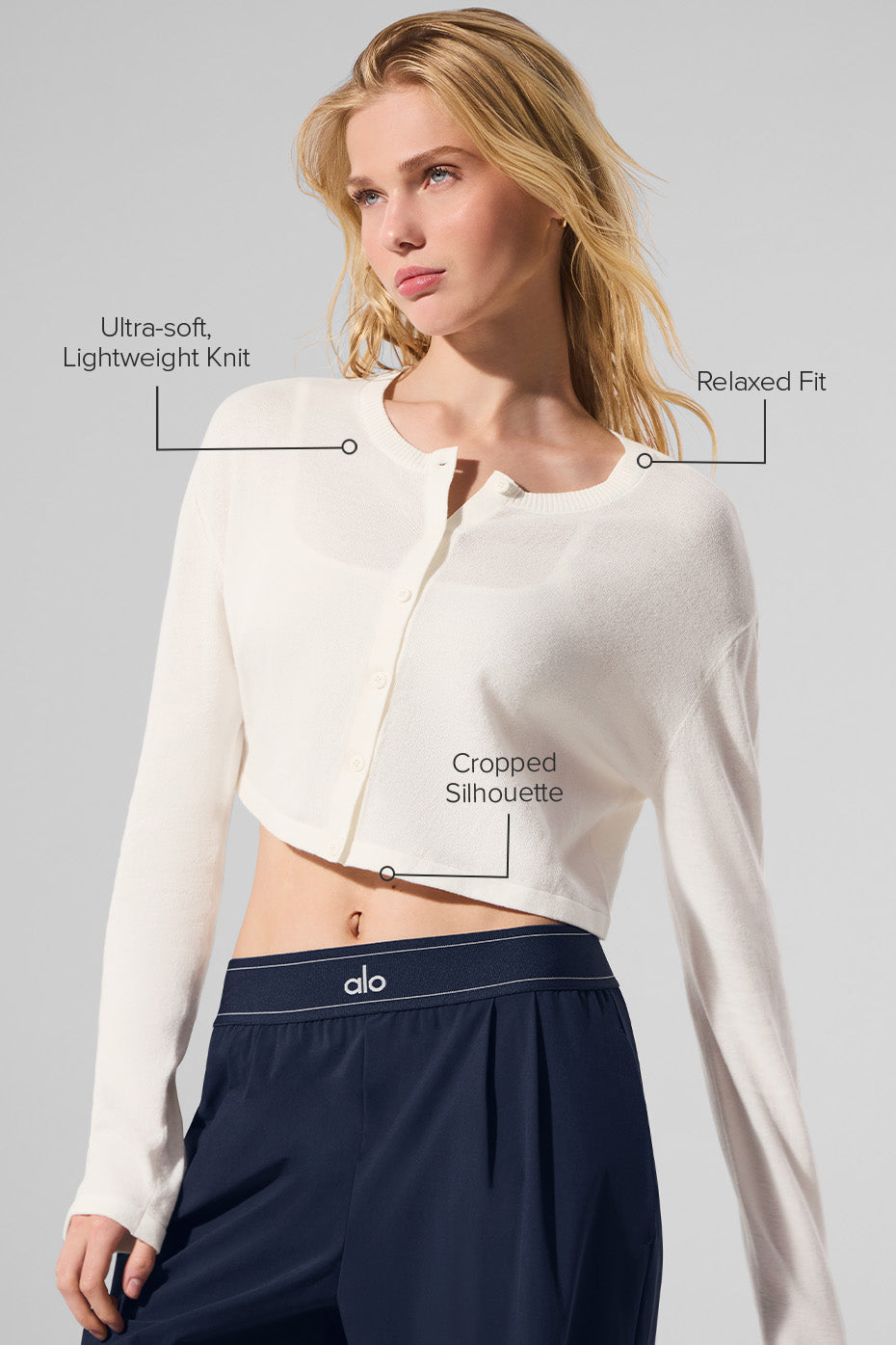 Supernatural Sweater Cardigan - Ivory — photo 2