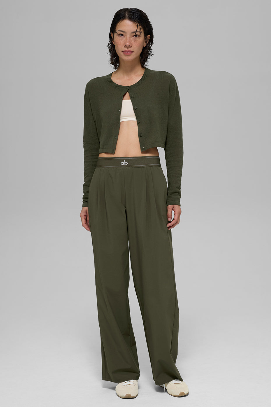 Supernatural Sweater Cardigan - Green Olive — photo 4