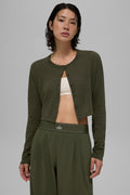 Supernatural Sweater Cardigan - Green Olive — photo 1