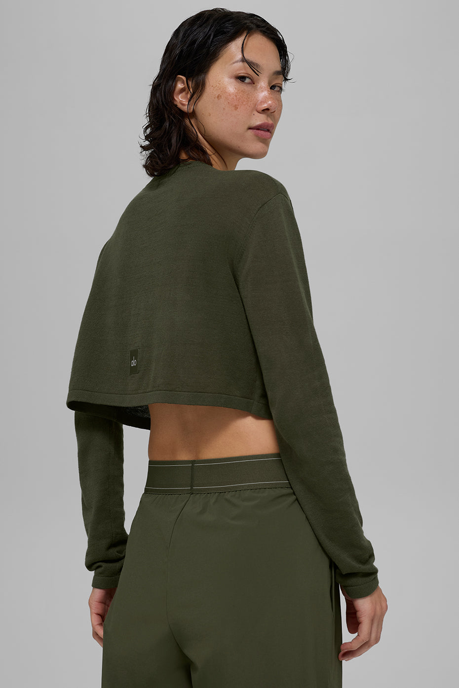 Supernatural Sweater Cardigan - Green Olive — photo 2