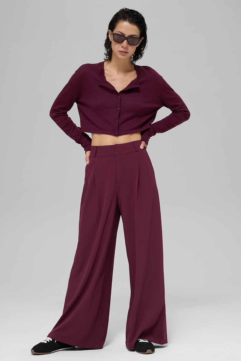 Supernatural Sweater Cardigan - Burgundy — photo 4