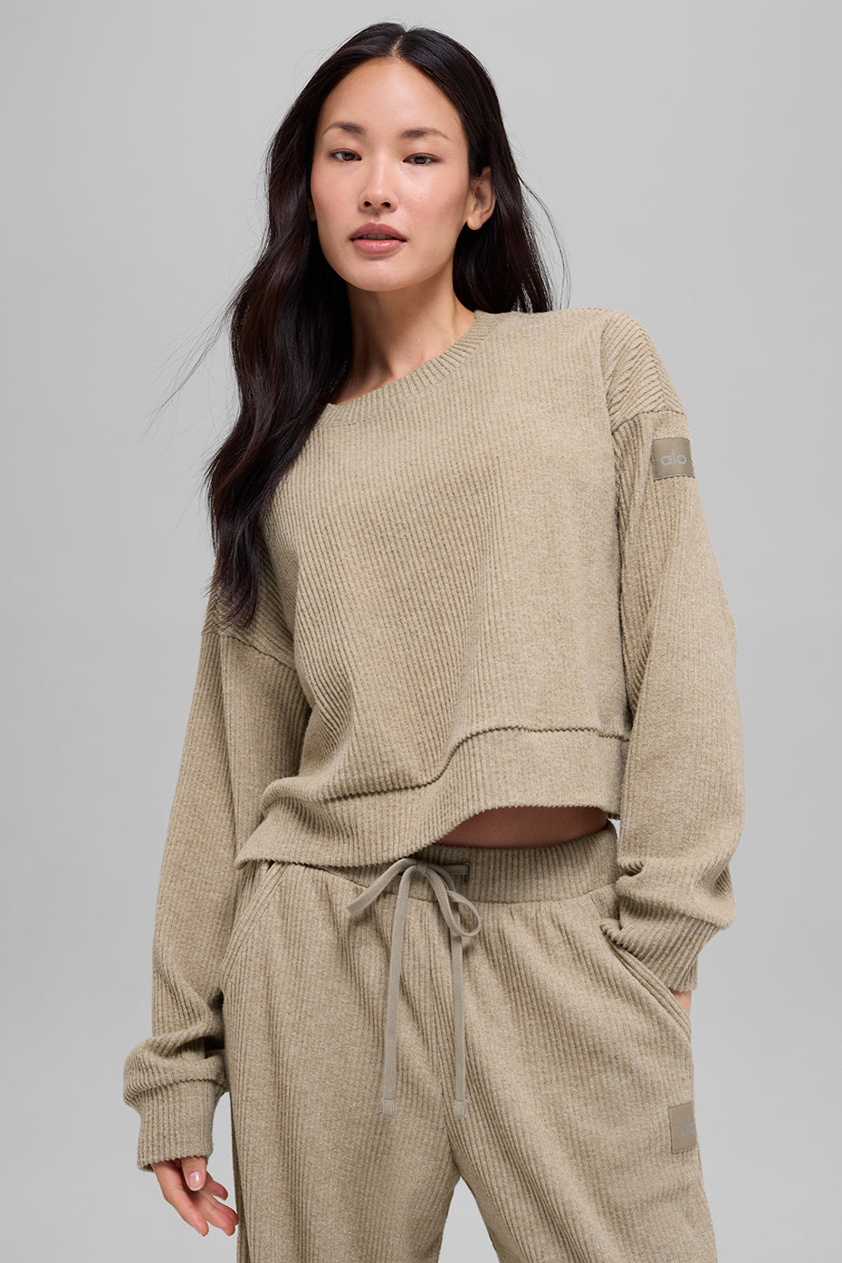 Muse Crew Neck Pullover - Gravel Heather — photo 2