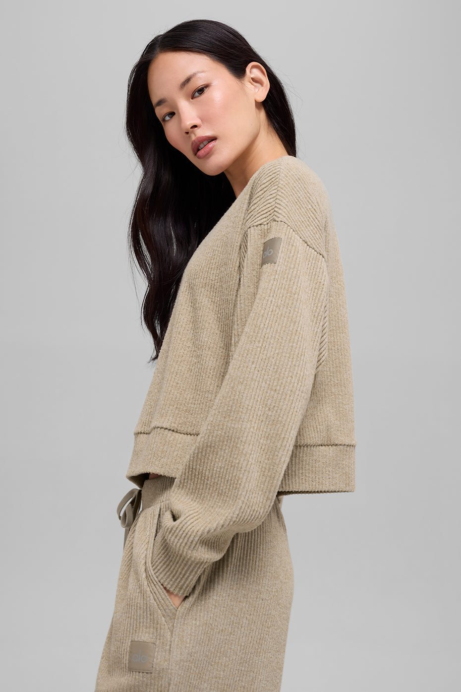 Muse Crew Neck Pullover - Gravel Heather — photo 4