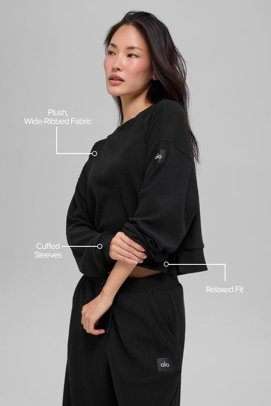 Muse Crew Neck Pullover - Black — photo 2