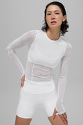 Mesh Winter Twilight Long Sleeve - White — photo 1