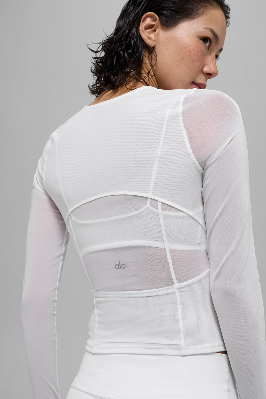 Mesh Winter Twilight Long Sleeve - White — photo 3