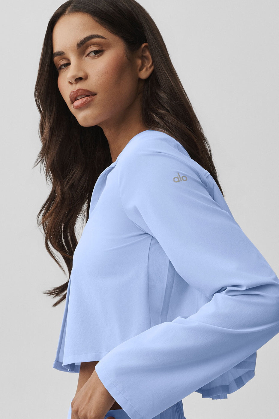 Cropped Unmatched Long Sleeve - Light Provence Blue — photo 4