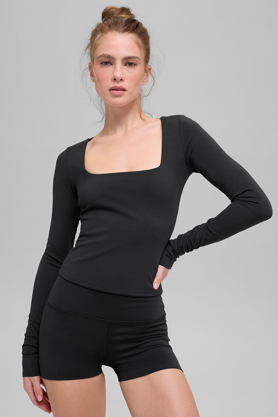 ALO Softsculpt Precision Long Sleeve - Black — photo 1