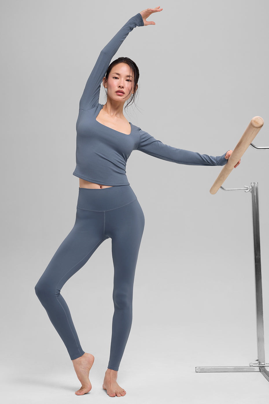 ALO Softsculpt Precision Long Sleeve - Bluestone — photo 4