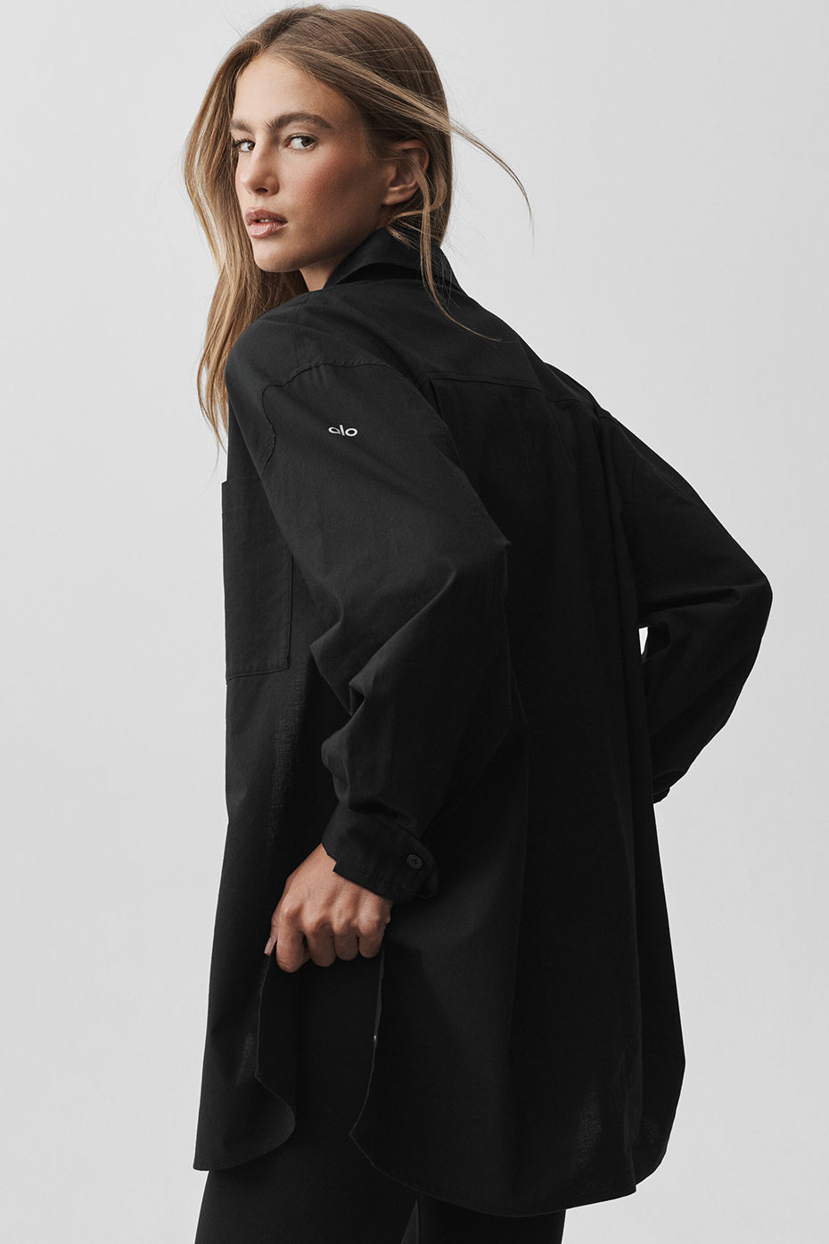 Cotton Real Deal Button Up Long Sleeve - Black — photo 2