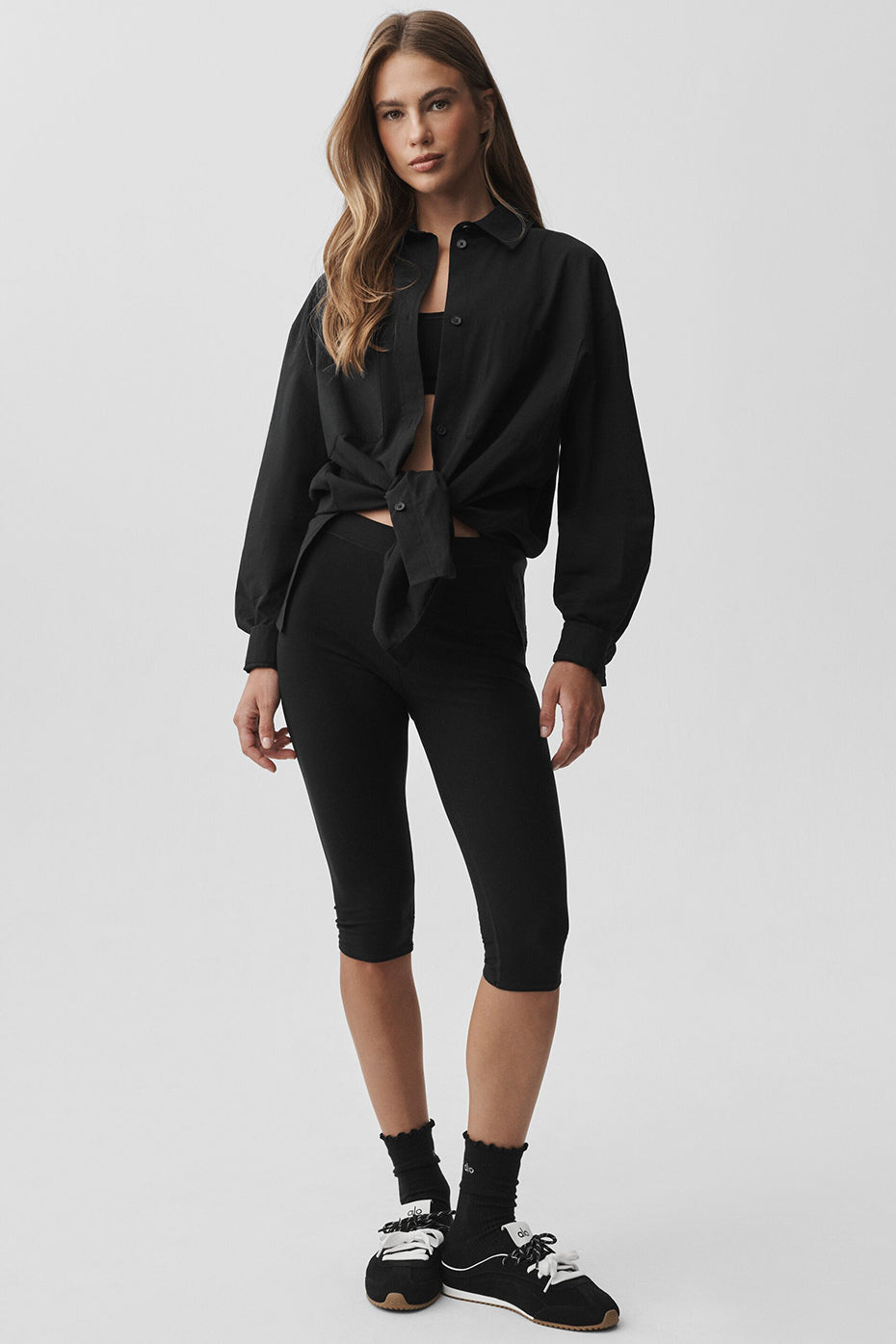 Cotton Real Deal Button Up Long Sleeve - Black — photo 5