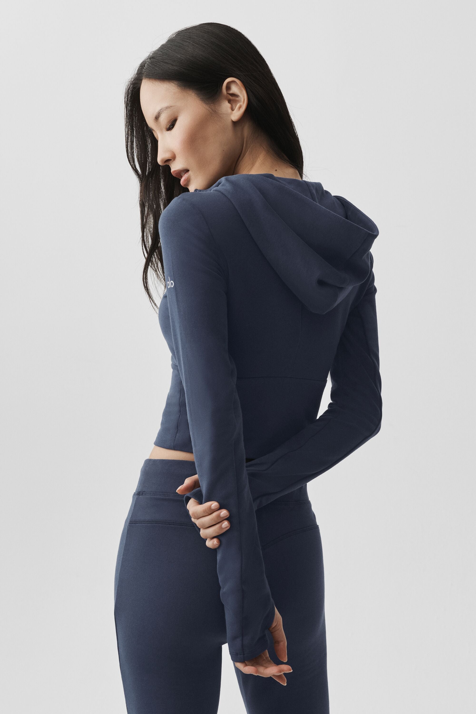 Sway Full Zip Hoodie - Navy — photo 3