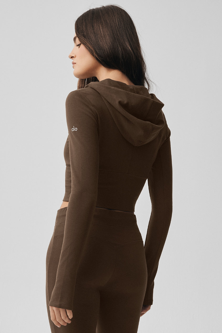Sway Full Zip Hoodie - Espresso — photo 3