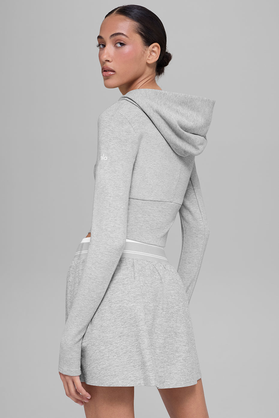 Sway Full Zip Hoodie - Athletic Heather Grey — photo 3