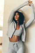 Sway Full Zip Hoodie - Athletic Heather Grey — photo 1