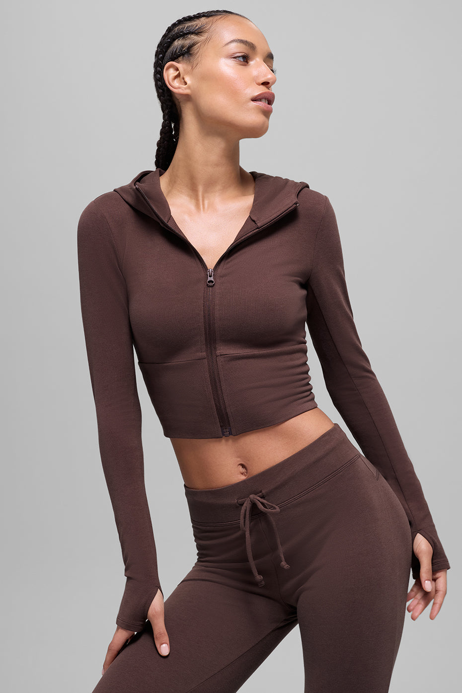 Sway Full Zip Hoodie - Brownstone — photo 2