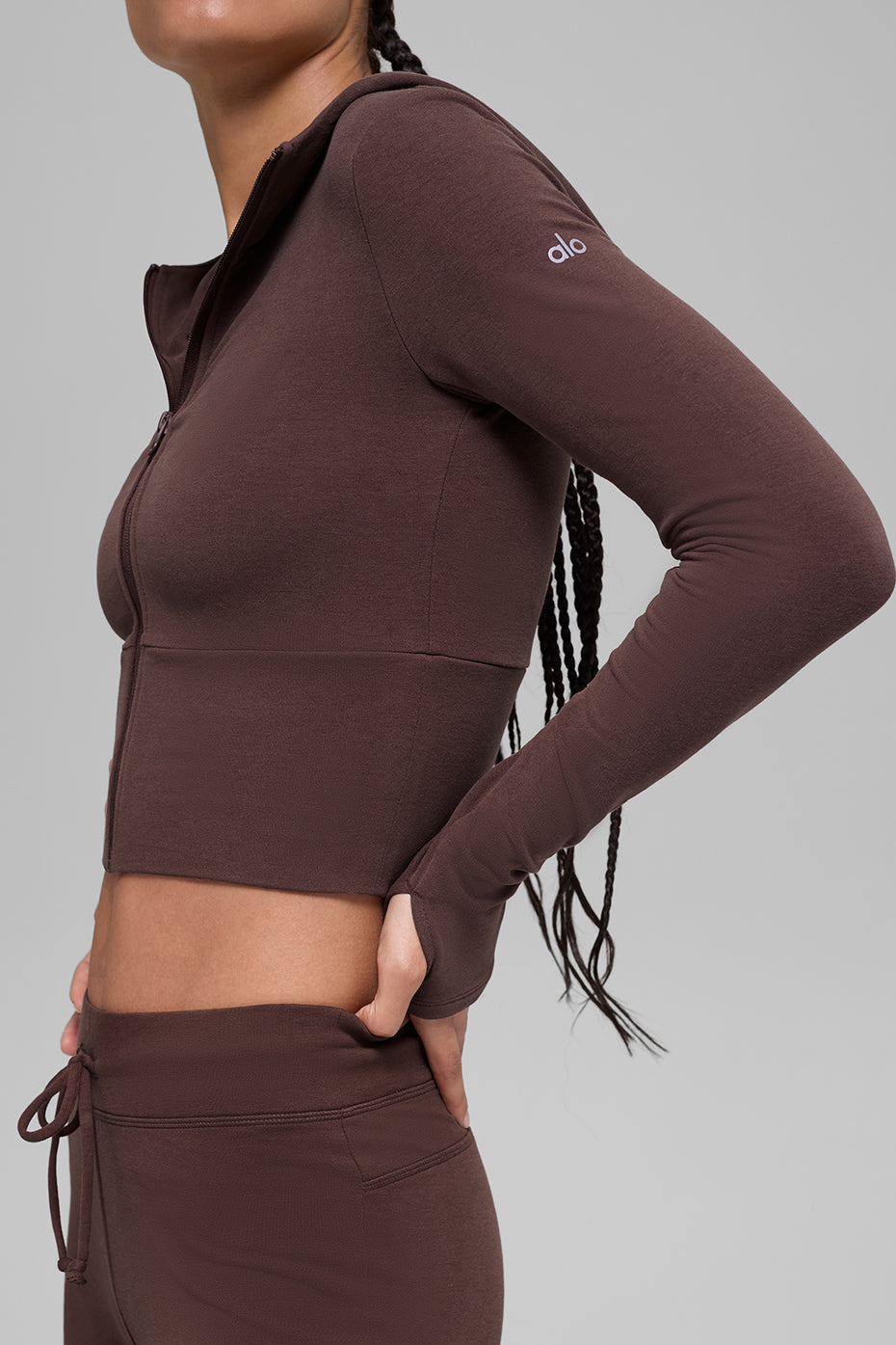 Sway Full Zip Hoodie - Brownstone — photo 4