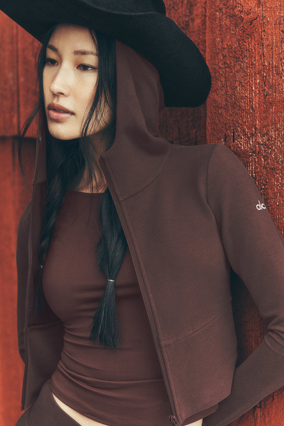 Sway Full Zip Hoodie - Brownstone — photo 1