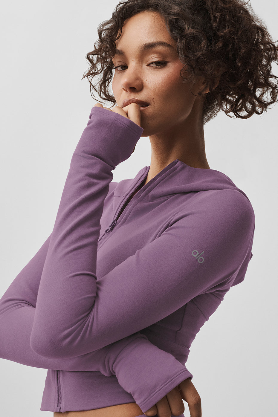 Sway Full Zip Hoodie - Plum Kiss — photo 4