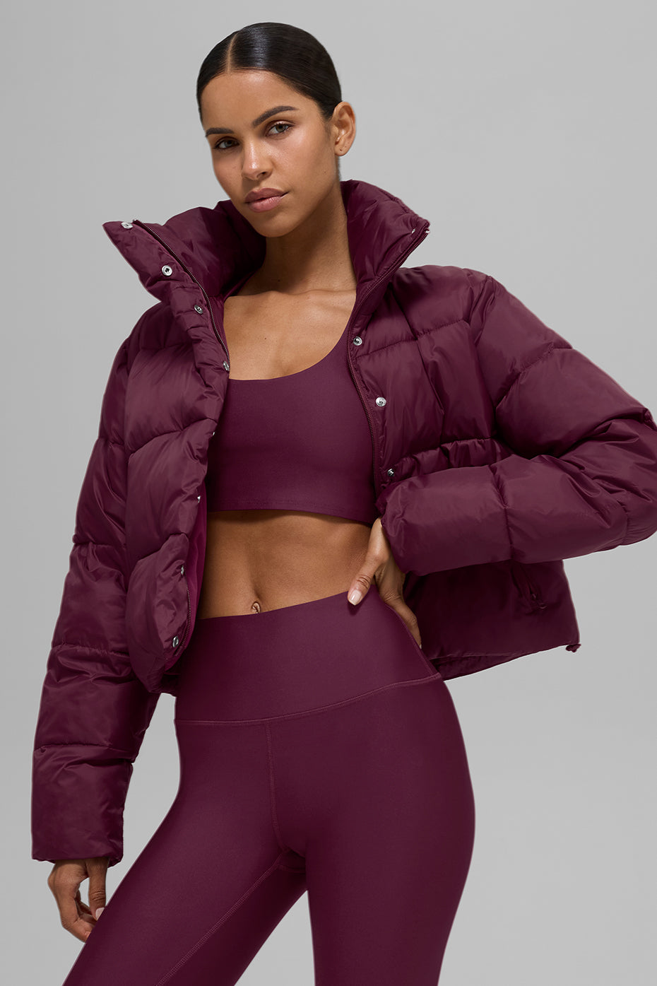 Gold Rush Puffer - Burgundy — photo 5