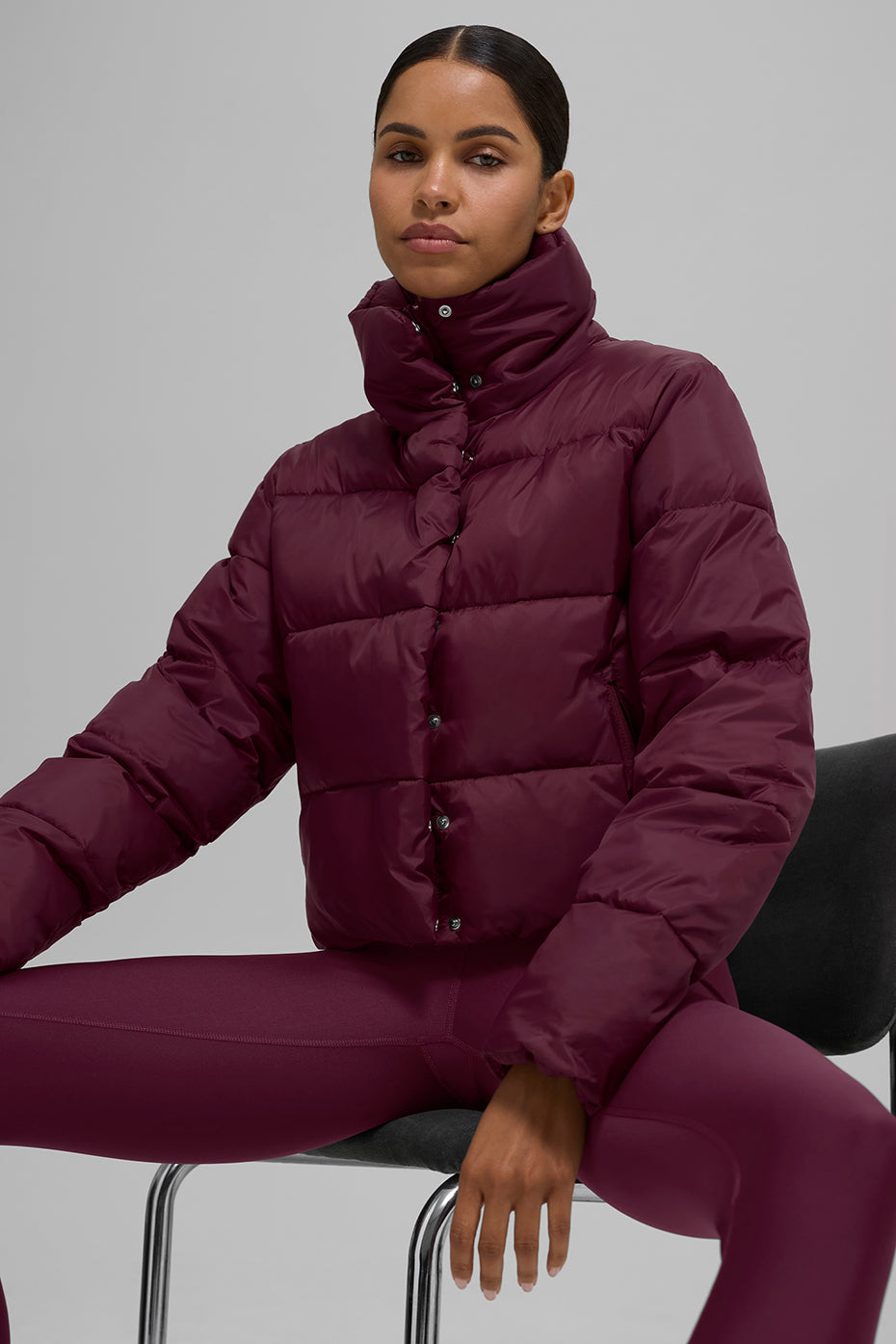 Gold Rush Puffer - Burgundy — photo 4