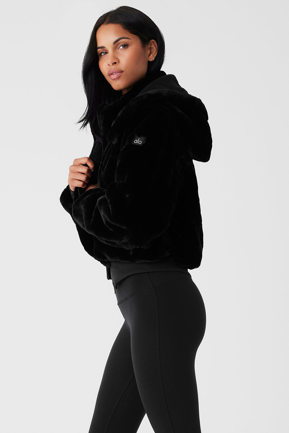 Faux Fur Foxy Jacket - Black — photo 3