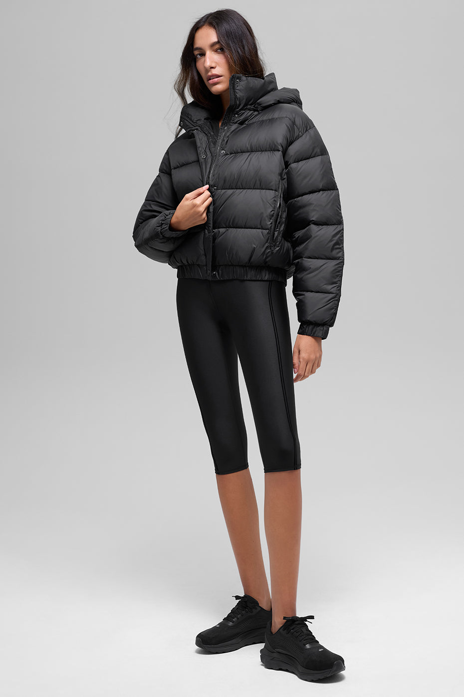 Aspen Love Puffer Jacket - Black — photo 4