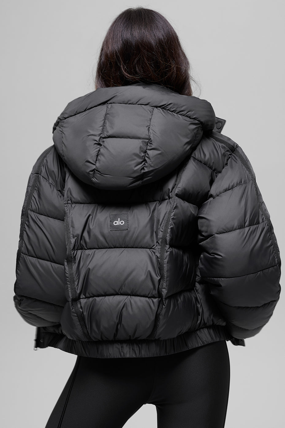 Aspen Love Puffer Jacket - Black — photo 5