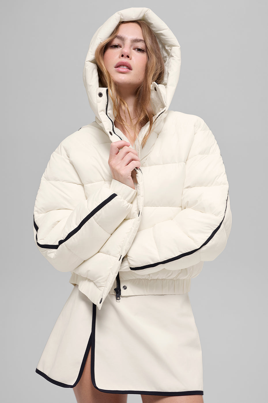 Aspen Love Puffer Jacket - Ivory — photo 1