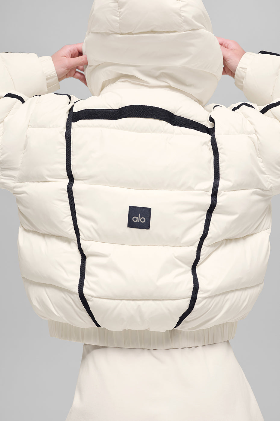 Aspen Love Puffer Jacket - Ivory — photo 3
