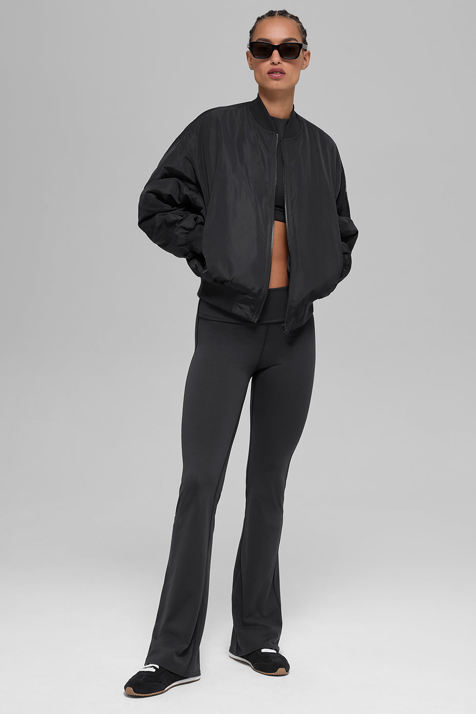 Faux Fur Urbanite Bomber - Black/Ivory — photo 5