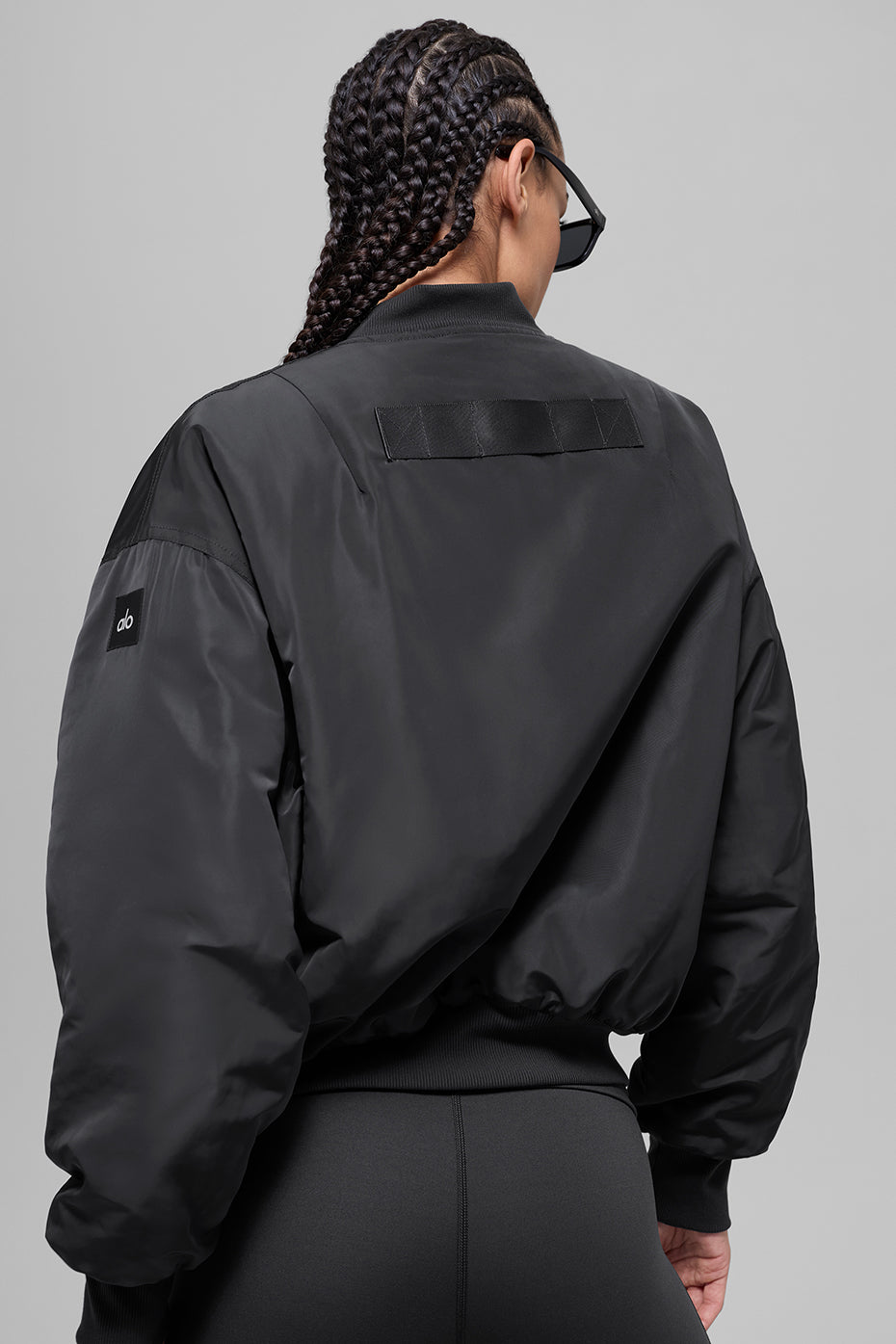 Faux Fur Urbanite Bomber - Black/Ivory — photo 2