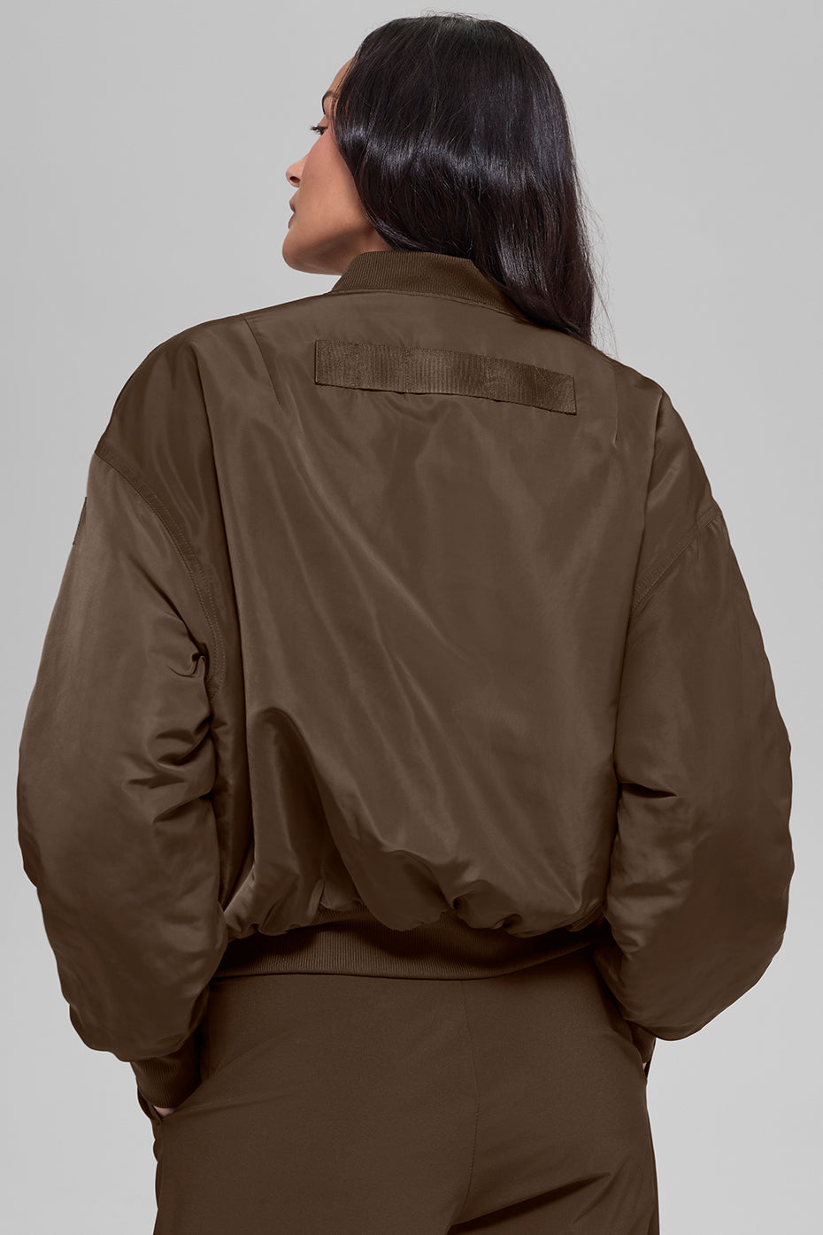 Faux Fur Urbanite Bomber - Espresso/Ivory — photo 3