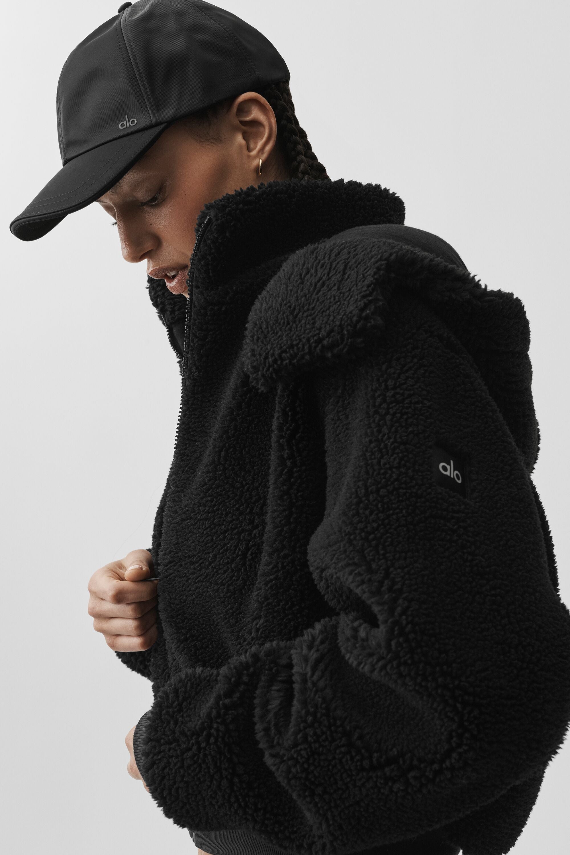 Foxy Sherpa Jacket - Black — photo 5