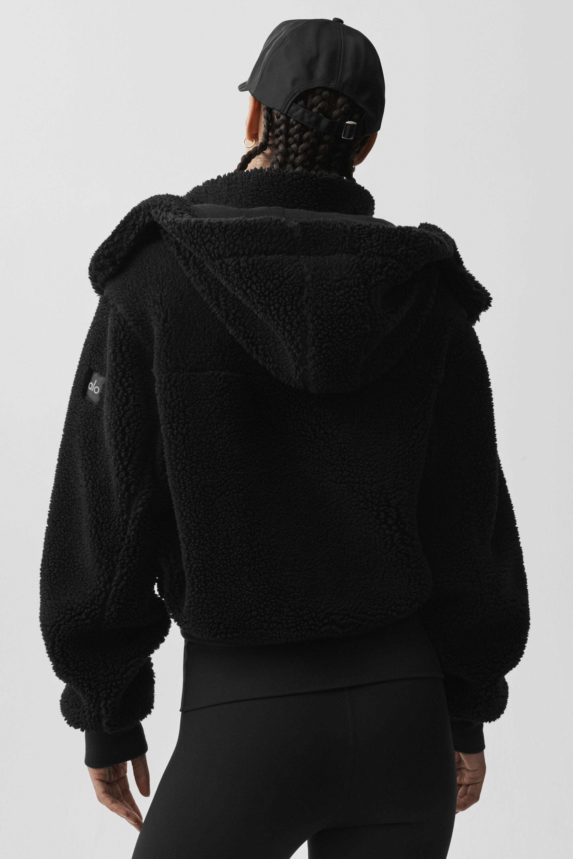Foxy Sherpa Jacket - Black — photo 4