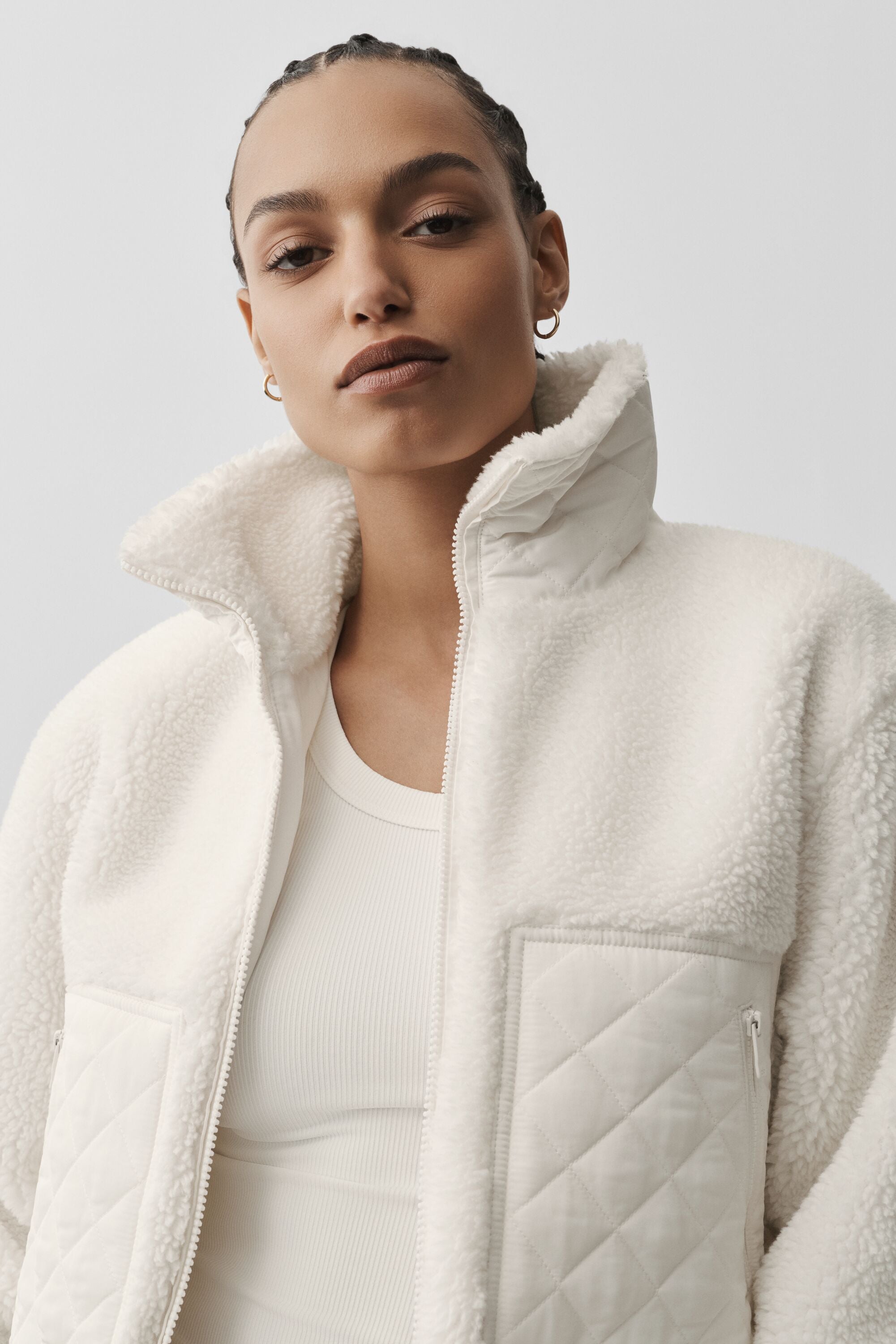 Sherpa Edge Bomber - Ivory — photo 3