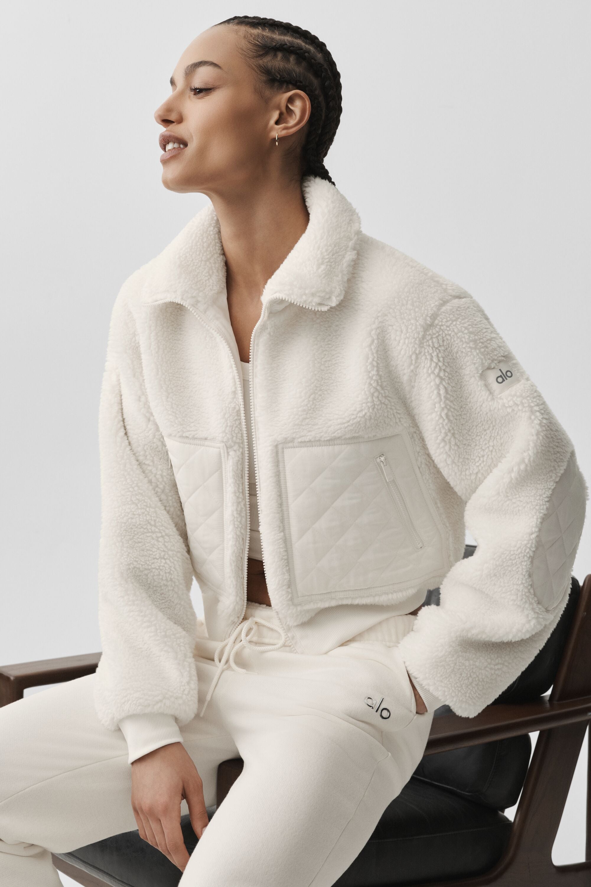 Sherpa Edge Bomber - Ivory — photo 5