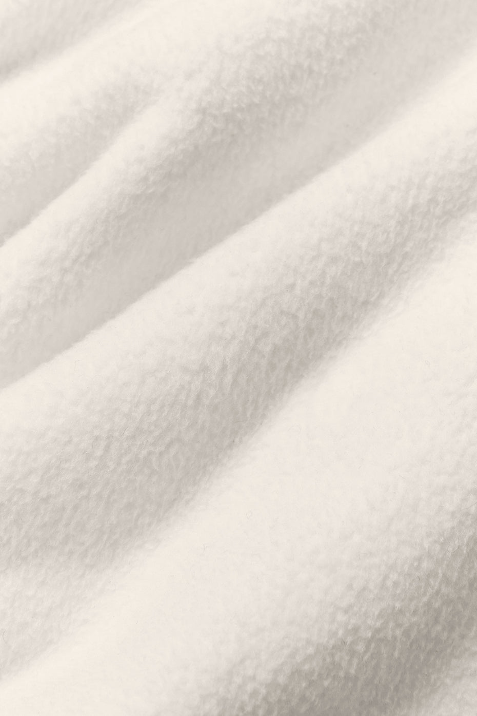 Polar Fleece Cropped Wintry Mix Jacket - Ivory — photo 5