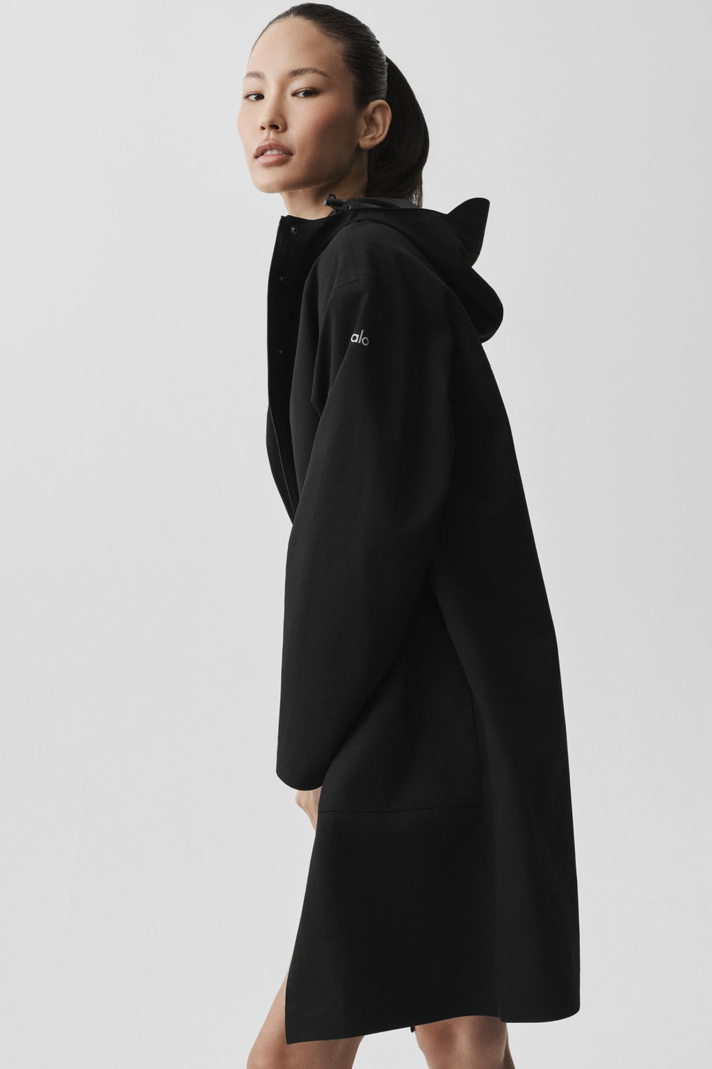 Rain Or Shine Long Coat - Black — photo 4