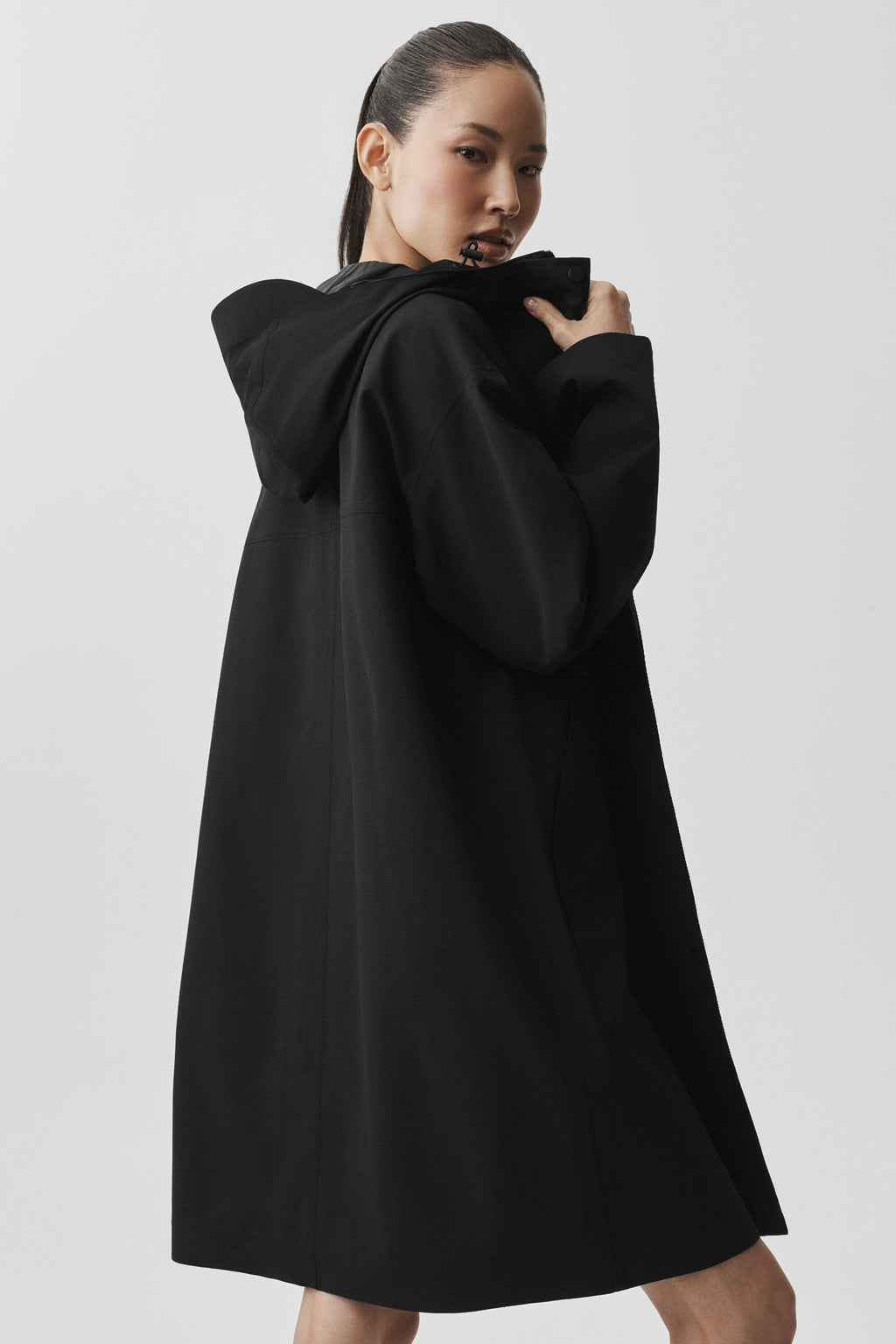 Rain Or Shine Long Coat - Black — photo 2